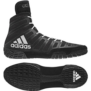 Adidas Adizero Varner 2 Wrestling Shoe - Black/White/Black