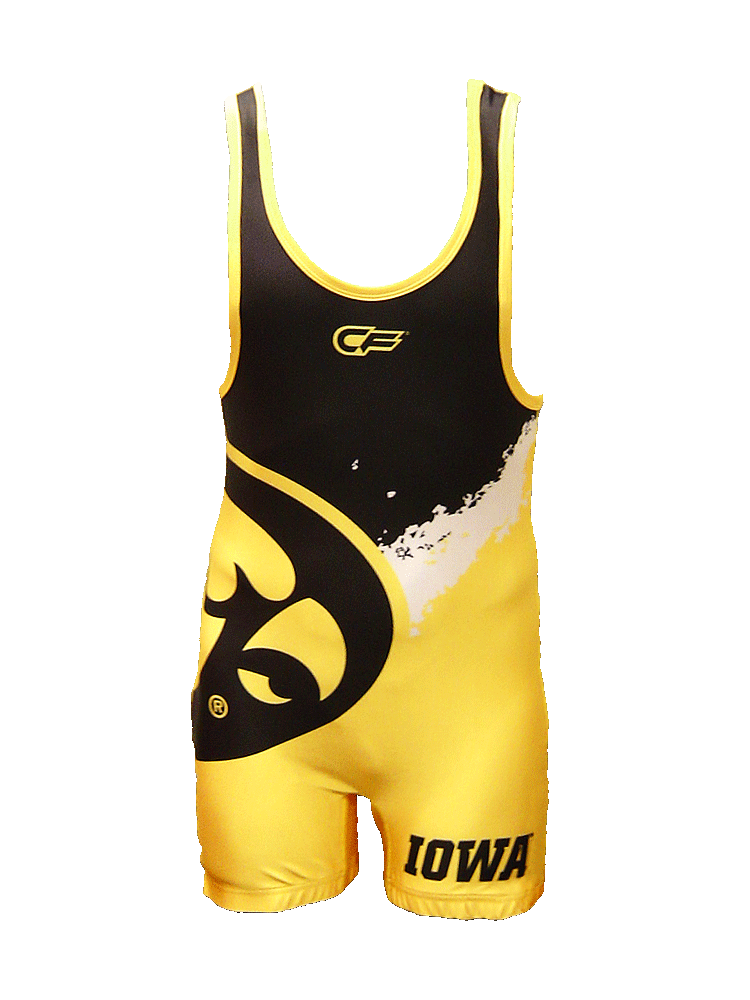 New Cage Fighter Iowa Hawkeyes Singlet Size Youth Medium 