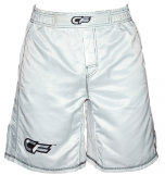 Cage Fighter White Tonal Fight Shorts