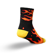 Fireball Black Socks