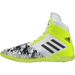 Adidas Impact Wrestling Shoe - White/Black/Solar Yellow