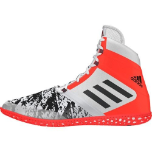 Adidas Impact Wrestling Shoe - White/Black/Solar Red