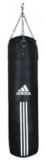 Adidas 4ft Leather Heavy Bag and Rack Set