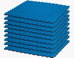 Century Reversible Puzzle Mat 9 Pack Bundle - Blue/Black