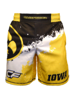 Cage Fighter 2015 NCAA Iowa Splatter Shorts