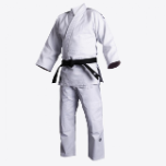 Adidas Judo Student Gi with Shoulder Stripes - White