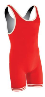 Matman Nylon Singlet - Red Matman Nylon Singlet - Red