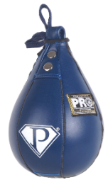 PRO Boxing Navy Blue Leather Speed Bag - PRO Boxing USA Label