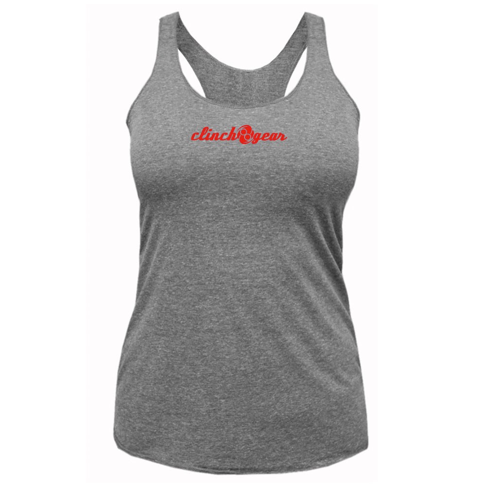 Clinch Gear Crush Racerback Tank - Heather/Red