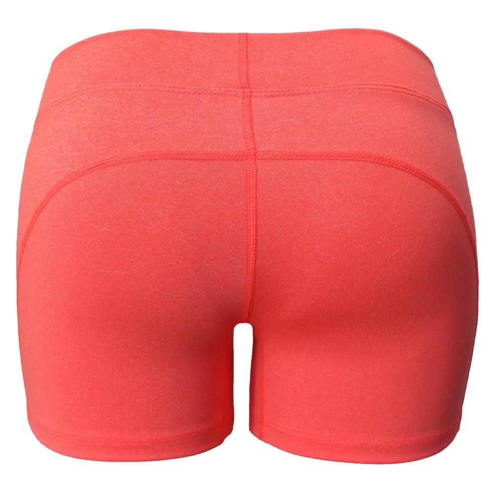 Cross Training Compression Micro Booty Shorts - Coral