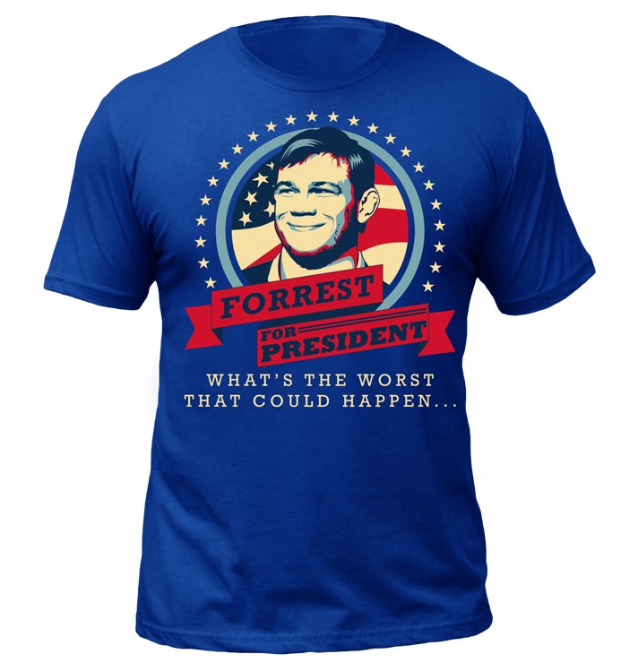 Torque Forrest For President T-Shirt - Royal