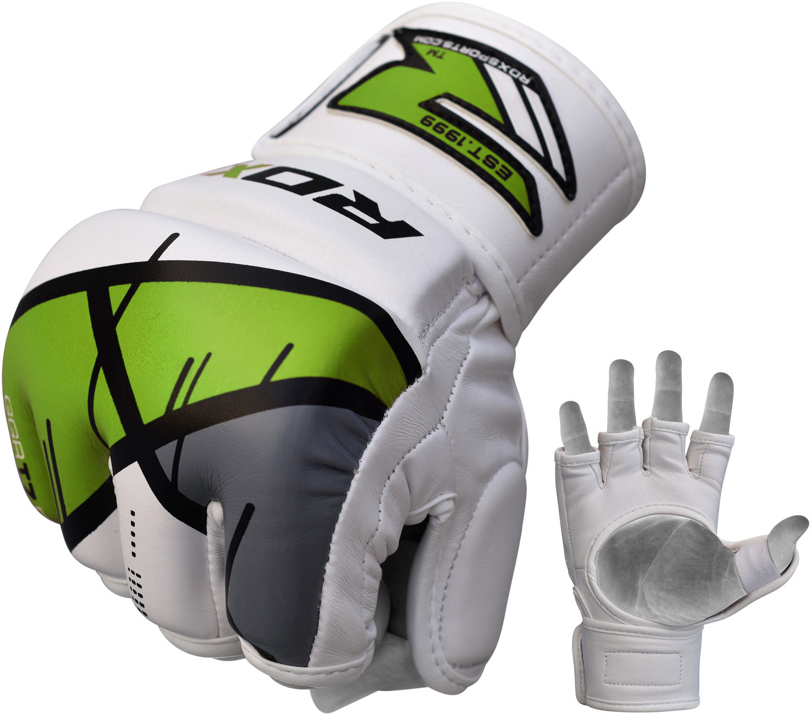 RDX LeatherX Grappling Training MMA Gloves