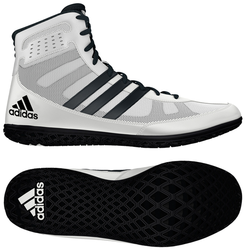 Adidas Mat Wizard Wrestling Shoe - White/Black