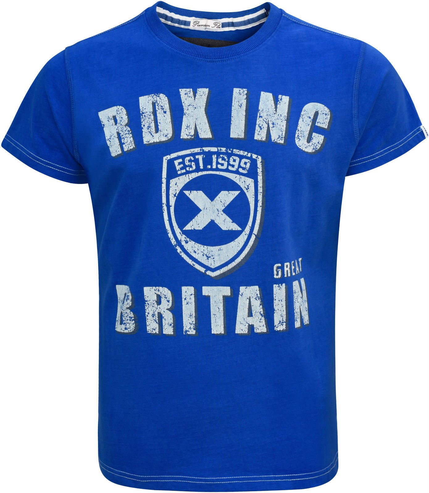 RDX Cotton British Blue T-Shirt