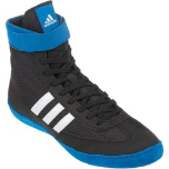 Adidas Combat Speed 4 Wrestling Shoe - Black/White/Blue