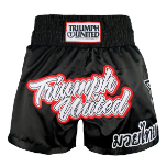 Triumph United Thai Fighter Shorts - Black Triumph United Thai Fighter Shorts - Black