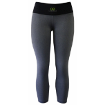 Clinch Gear Cross Training Performance Tights - Grey/Lime