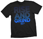 Cage Fighter Rise & Grind Fade Youth T-shirt - Black
