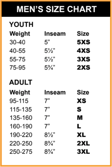 Size Chart Size Chart