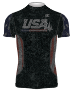 Cliff Keen USA Black Flag Compression Gear Top
