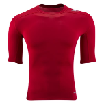 Adidas Tech Fit Climalite Men's Short Sleeve Workout Shirt  - Red