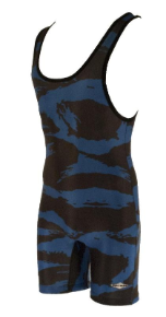 Matman Youth Blue Camo Wrestling Singlet Matman Youth Blue Camo Wrestling Singlet