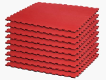 Century Reversible Puzzle Mat 9 Pack Bundle - Red/Black