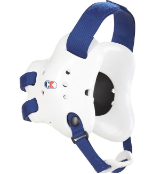 Cliff Keen Fusion Wrestling Headgear - White and Royal Blue