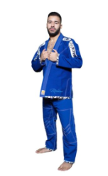 Fighter Top Ten Brazilian Jui Jitsu Uniform Mohicans - Blue