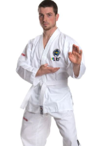 Fighter Top Ten ITF KYONG Student Uniform - Embroidered White TKD Dobok -  16691-1
