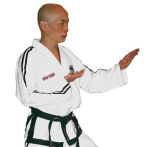 Fighter Top Ten ITF Master Instructor Taekwondo Uniform - Diamond 1 - White M.I.3