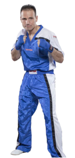 Fighter Top Ten Mesh Uniform 1605-B Model - Blue/White