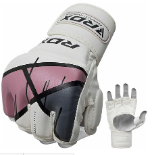 RDX Ladies Leather-X Grappling Training MMA Gloves