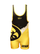 Cage Fighter 2015 NCAA Iowa Splatter Singlet Cage Fighter 2015 NCAA Iowa Splatter Singlet