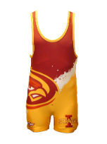 Cage Fighter 2015 NCAA Iowa State Splatter Singlet Cage Fighter 2015 NCAA Iowa State Splatter Singlet