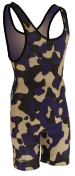 Matman Youth Purple/Black Camo Wrestling Singlet Matman Youth Purple/Black Camo Wrestling Singlet