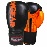 Sentinel S3 Pro Leather Gel Padded Sparring Boxing Gloves - Limited Edition - Black/Orange