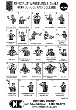Wrestling Referee Signal Card - 5 Pack Wrestling Referee Signal Card - 5 Pack