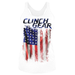 Clinch Gear America Racerback Tank - White