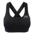 Performance Racerback Lux Sports Bra - Black/White
