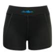 Cross Training Compression Micro Shorts - Black/Cyan