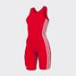 Adidas Women's Red and White Wrestling Singlet