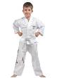 Fighter Top Ten Dobok Uniform - KIDS White Cotton/Polyester 1668-1