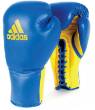 Adidas Glory Pro Boxing Gloves - Blue and Yellow