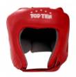 Top Ten AIBA Leather Head Guard - Red