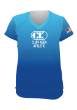 Women's Sublimated V-Neck Loose Gear Shirt - Faded Blue